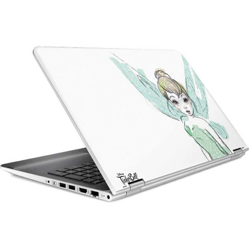 Disney Tinker Bell Watercolor Fairy Art HP Pavilion Skin